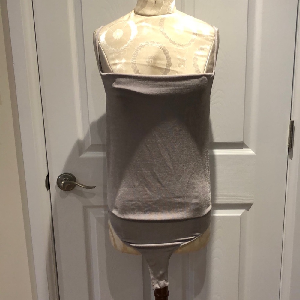Zara | VGUC Shimmery Taupe Bodysuit with Spaghetti Straps